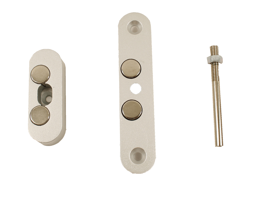 Serratura infilare magnetica respingente Atomo Battente frontale Tondo mm.18x85 Varie Finiture | Saletta - immagine 4